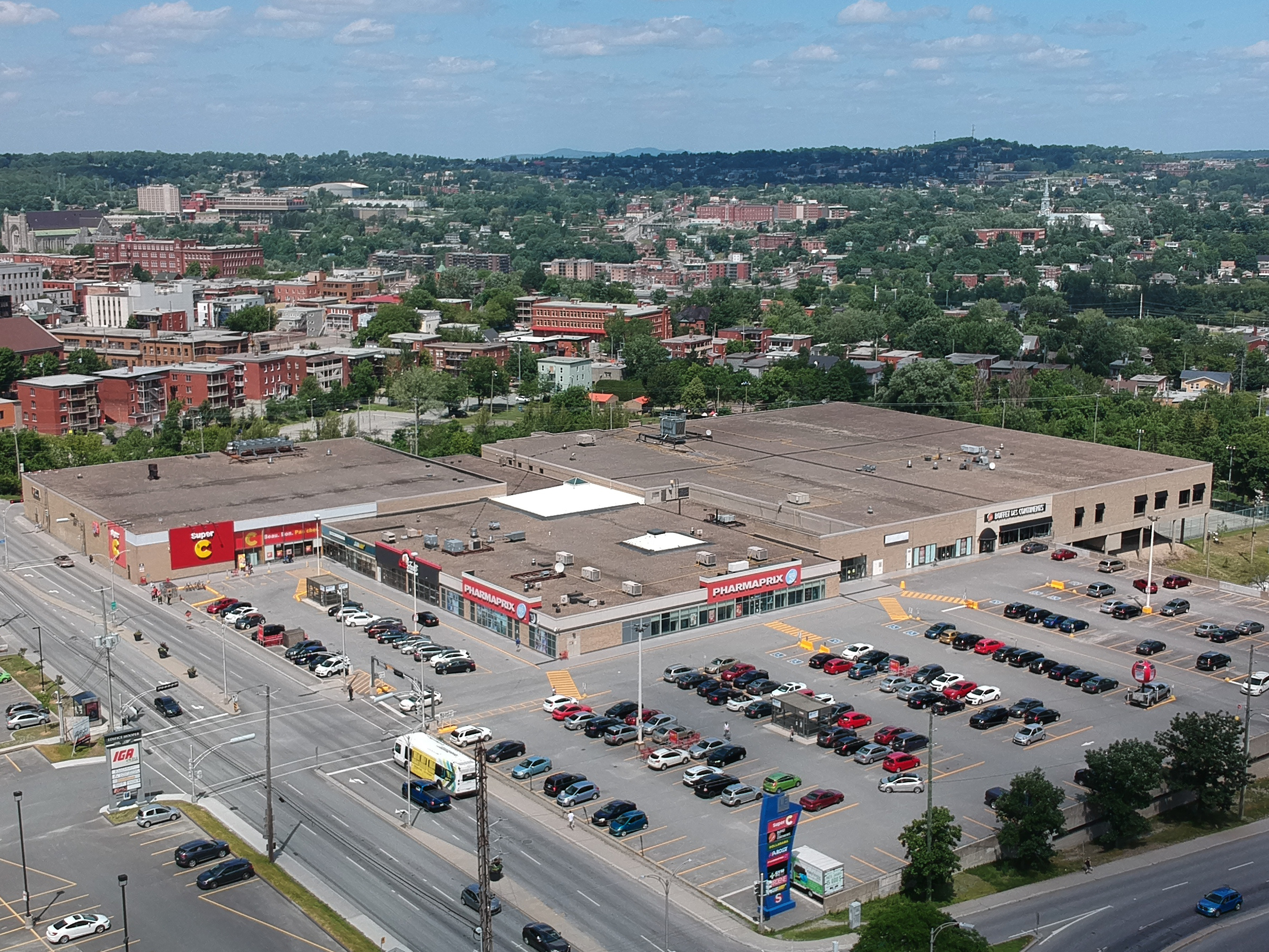 Vue aerienne LE Centre Sherbrooke 2019